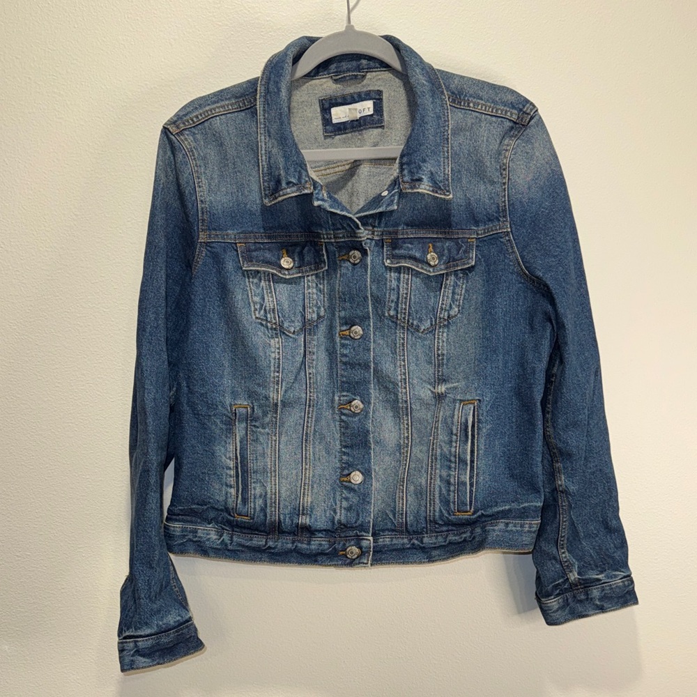 Loft Women's Faded Blue Jean Jacket